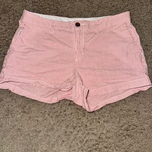 Women's Pink Striped Shorts